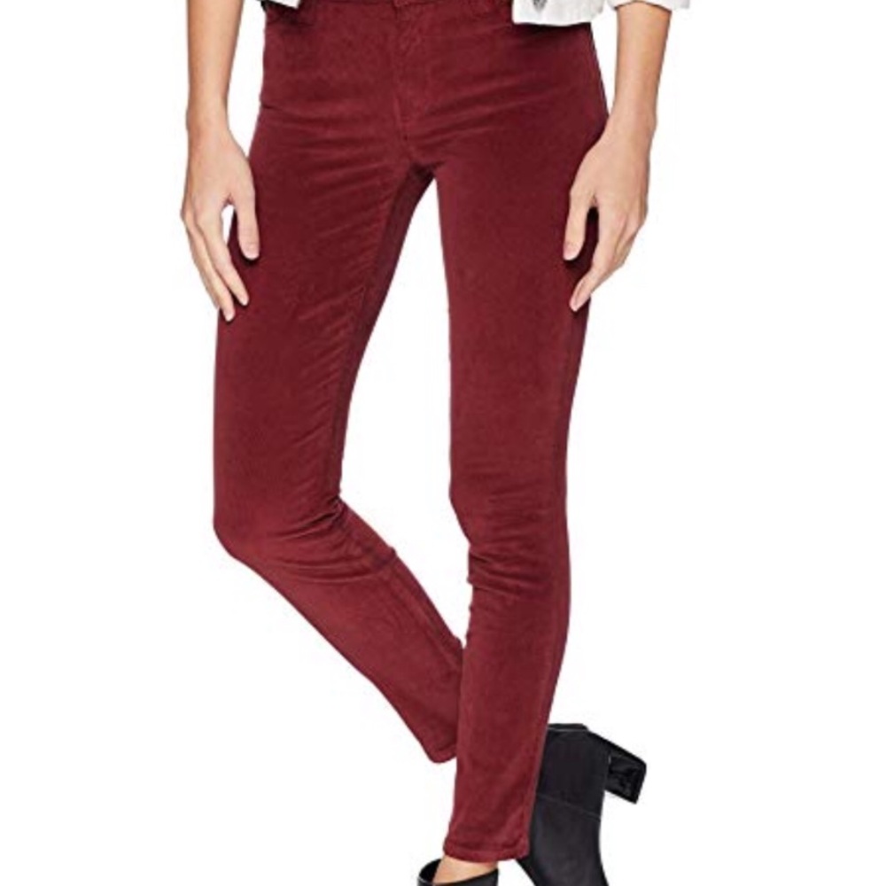Burgundy lucky brand average leg jeans